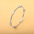 Heavenly Pearl Silver Bangle,,hi-res view 1