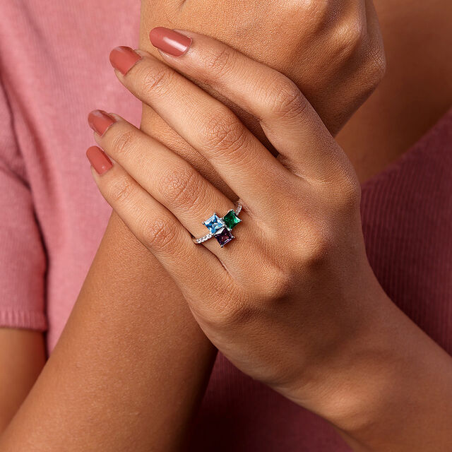 Amethyst Allure Silver Ring,,hi-res image number null