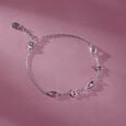 Delicate Leaflet Silver Bracelet,,hi-res view 1