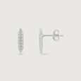 Classic Glow Silver Drop Earrings,,hi-res view 4