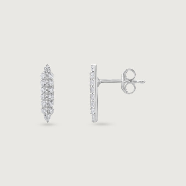 Classic Glow Silver Drop Earrings,,hi-res image number null