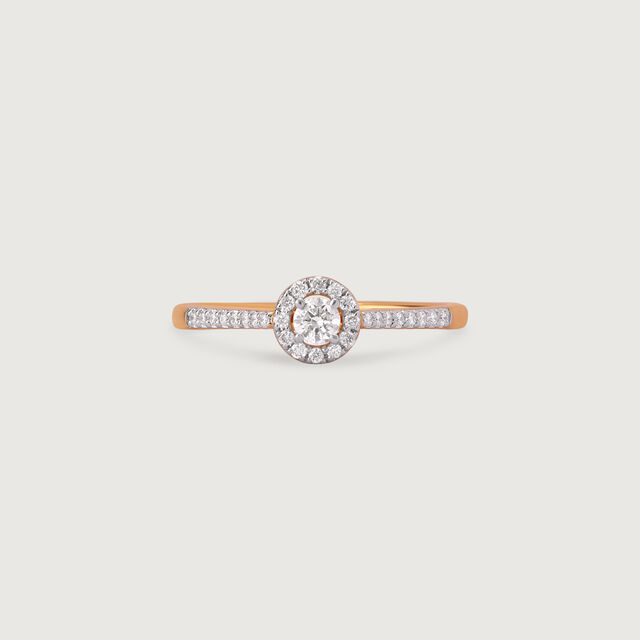 Eternal Halo Gold & Diamond Finger Ring,,hi-res image number null