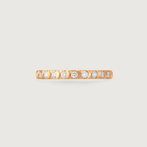 Crescent Moon Diamond Ring