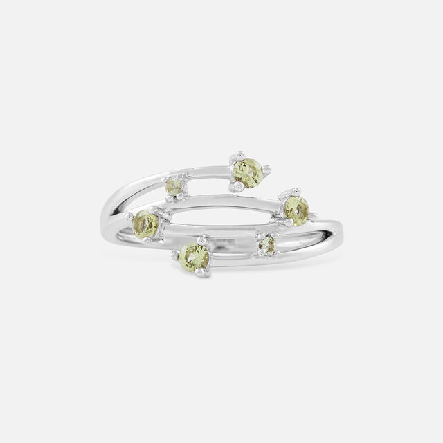 Playful Petals Silver Finger Ring,,hi-res image number null