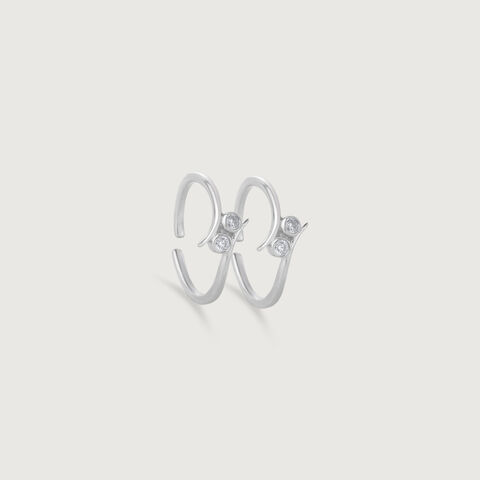 Whirl Glow Silver Toe Ring