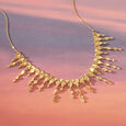 Bold Radiant Gold Necklace,,hi-res view 1