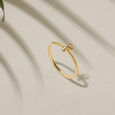 Letter P 14KT Yellow Gold Initial Ring,,hi-res view 1