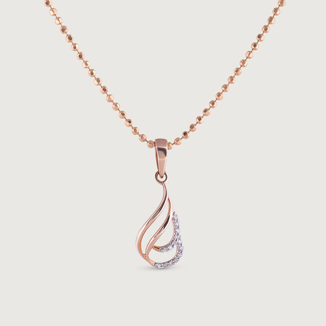 Graceful Charm Gold & Diamond Pendant,,hi-res image number null