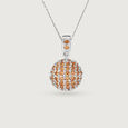 Champagne Splendour Silver Pendant for Women,,hi-res view 2