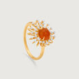 Solar Bloom Carnelian & Diamond Ring,,hi-res view 3