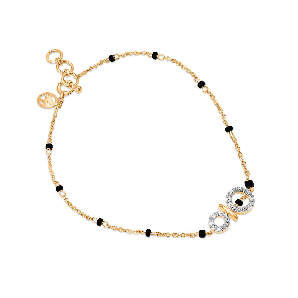 14 KT Splendid Diamond Mangalsutra Bracelet