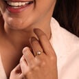 Petal Brilliance 14 Kt Gold & Diamond Ring,,hi-res view 2