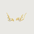 Playful Leaf Diamond Ear Cuff,,hi-res view 5