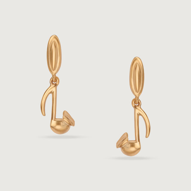 Sonic Symphony 14KT Gold Drop Earrings,,hi-res image number null