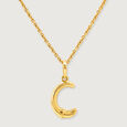Letter Perfect 'C' Gold Pendant,,hi-res view 3