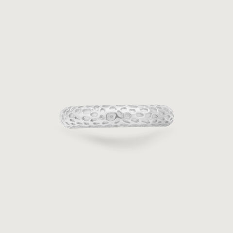Edgy Noir Silver Ring