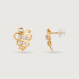 Gleaming Brook 14 Kt Gold & Diamond Stud Earrings,,hi-res view 4