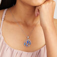 Deep Azure Silver Pendant,,hi-res view 2