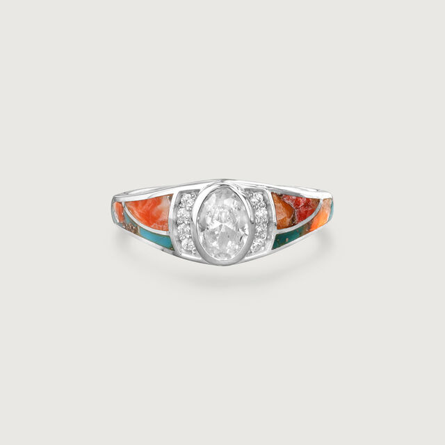 Earthy Chic Silver Ring,,hi-res image number null