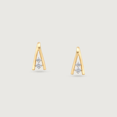Sassy Beam Diamond Earrings