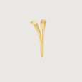 Sleek Overlap Gold Ring,,hi-res view 5