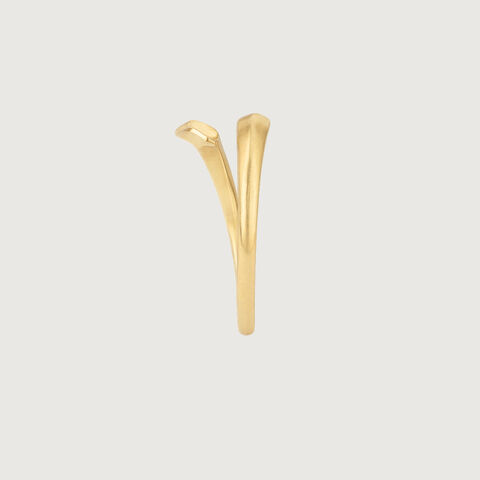 Sleek Overlap Gold Ring