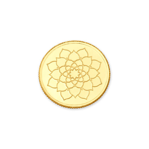 5 Gm 24 Karat Lotus Gold Coin