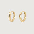 Classic Mini Gold Hoop Earrings,,hi-res view 4