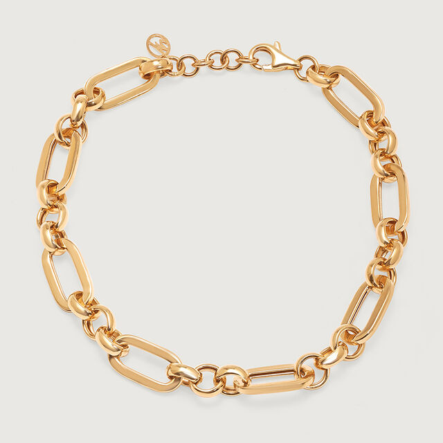 Bold Interlink 18KT Gold Bracelet,,hi-res image number null