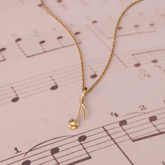 Musician's Muse 14KT Gold Pendant,,hi-res image number null