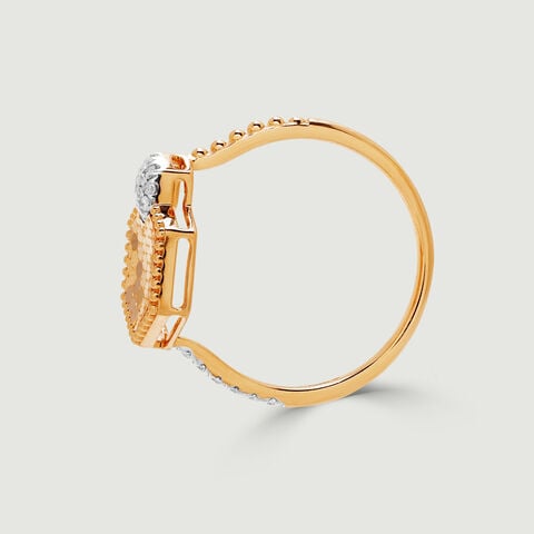 Radiant Geometric Diamond Ring