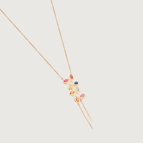 Glow Drop Sapphire Necklace