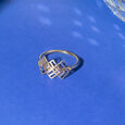 Disco Lattice Gold Ring,,hi-res view 1