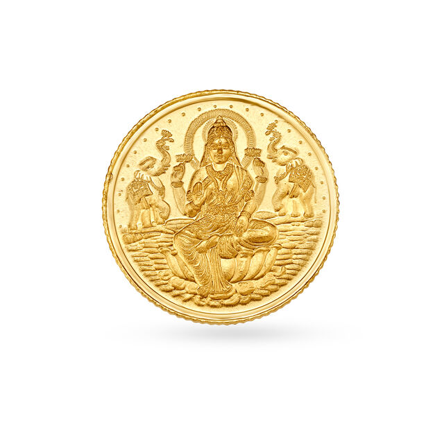 gram 24 Karat Gold Coin with Lakshmi Motif