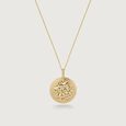 Layered Disc Gold Pendant,,hi-res view 4