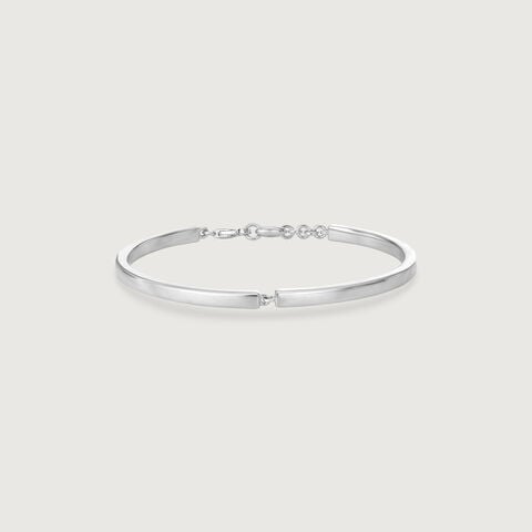 Linked Edge Silver Kada
