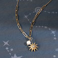 Radiating Star 14KT Pearl Necklace,,hi-res view 1