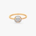 Halo Cluster Diamond Ring,,hi-res view 2