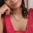Eternal Shine 18 Kt Gold and Diamond Mangalsutra,,hi-res view 2