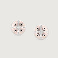 Mosaic Charm Silver Stud Earrings,,hi-res view 3