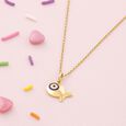 Happy Fish Gold Pendant,,hi-res view 1