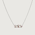 Mother of Pearl Blossom Silver Necklace,,hi-res view 2
