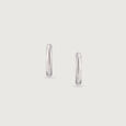 Glossy Chic Silver Earrings,,hi-res view 5