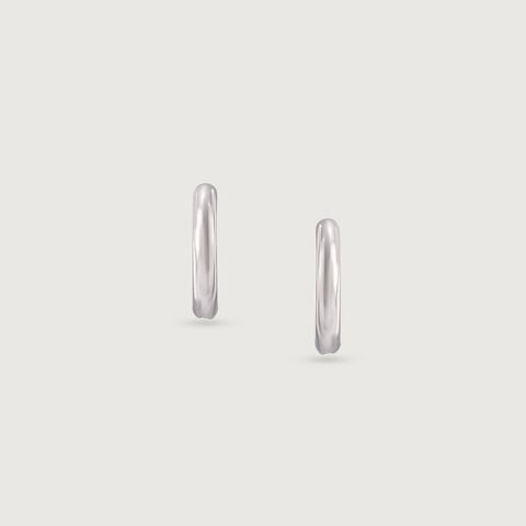 Glossy Chic Silver Earrings
