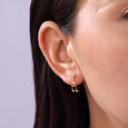 Melodic Love Note 14KT Gold Drop Earrings,,hi-res view 2