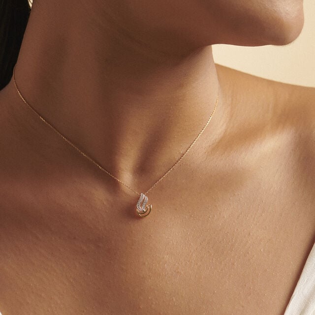 Luminous Flowing Diamond Pendant,,hi-res image number null