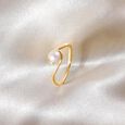 Wave Glow Pearl Ring,,hi-res view 1