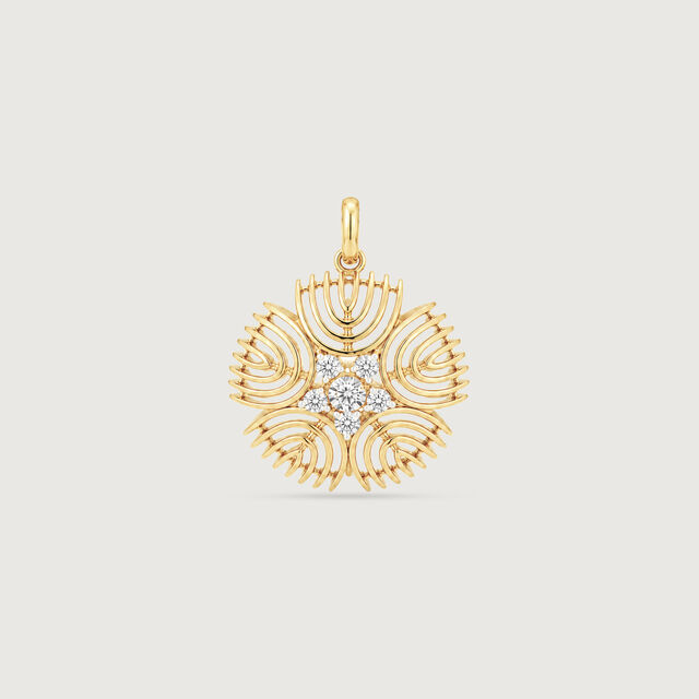 Sculpted Aura Diamond Pendant,,hi-res image number null