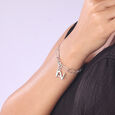 Graceful Initial N Silver Charm,,hi-res view 2