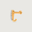 14KT Yellow Gold Diamond Nose Pin,,hi-res view 3